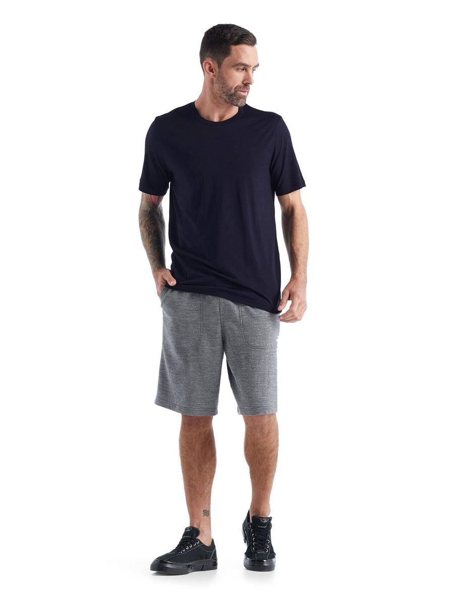 Midnight Navy Icebreaker Merino Tech Lite II Short Sleeve Tee Men's T Shirts | AU 1166ZUTG